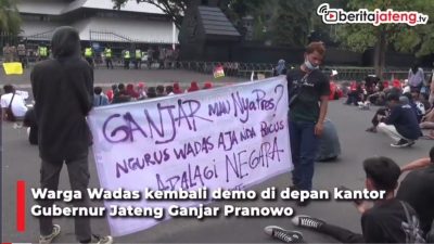 [Video] Warga Wadas Demo, Sindir Ganjar Mau Nyapres