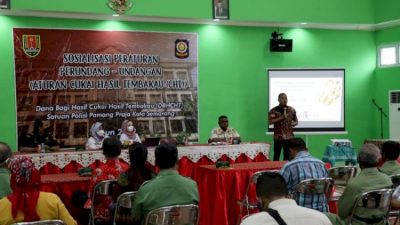 Satpol PP Sosialisasikan UU Cukai Hasil Tembakau