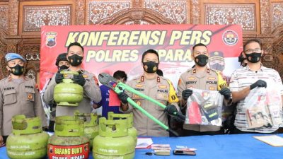 Spesialis Pencuri Tabung Gas Bersubsidi Lintas Daerah Berhasil Dibekuk Satreskrim Polres Jepara
