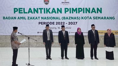 Arnaz Kembali Pimpin Baznas Kota Semarang Periode 2022-2027