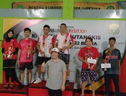 Kerjurkab Bulu Tangkis Mustika Cup, Kasat Reskrim Rembang Raih Juara 1