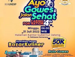 IKA UNDIP dan KAGAMA Selenggarakan Gowes dan Jalan Sehat