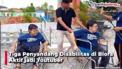 [Video] Tiga Penyandang Disabilitas di Blora Aktif jadi Youtuber