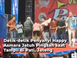 [Video] Detik-detik Penyanyi Happy Asmara Jatuh Pingsan saat Konser di Pati