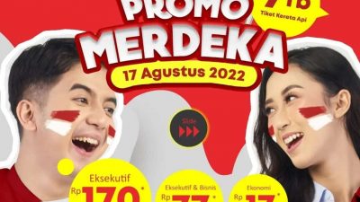 Tarif Promo Merdeka dari KAI, Tiket Kereta Ekonomi Hanya Rp 17.000