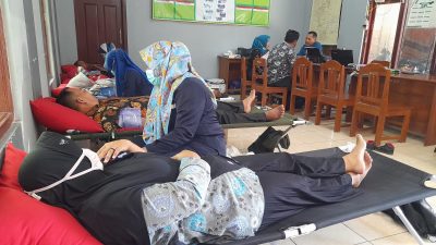 PMI Blora Gelar Donor Darah dan Ajak Terapkan Pola Hidup Sehat di TMMD