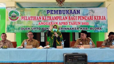 UPTD BLK Diperinnaker Gelar Pelatihan Tekan Angka Pengangguran di Blora