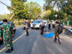 Laka Maut Bus Vs Sepeda Motor di Blora, Satu Orang Meninggal Dunia
