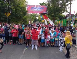 Ratusan Warga Kunden Blora Ikuti Jalan Santai Di puncak Acara HUT ke 77 RI