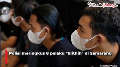 [Video] Anggota Geng Pelaku “Klithih” di Semarang Ditangkap