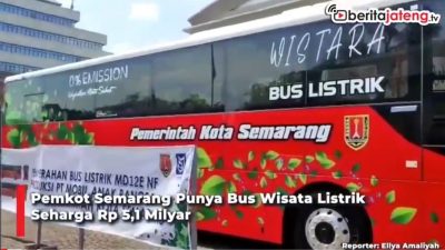 [Video] Semarang Kini Punya Bus Wisata Listrik Rp 5,1 Miliar