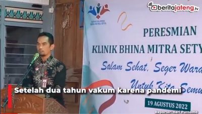 [Video] Klinik Milik Pahlawan Covid Pertama di Blora Dibuka Kembali