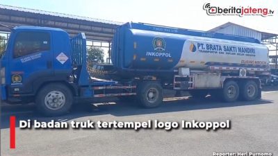 [Video] Heboh Truk Tangki Berlogo Koperasi Polisi Diduga Muat Solar Ilegal