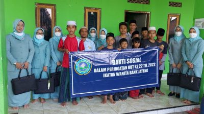 Peringati HUT ke-22, Ikatan Wanita Bank Jateng Gelar Berbagai Kegiatan Sosial