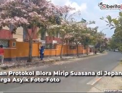 [Video] Jalan Protokol Blora Mirip Suasana di Jepang, Warga Asyik Foto-Foto