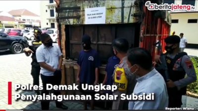 [Video] Polres Demak Ungkap Penyalahgunaan Solar Subsidi