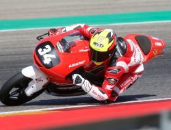 Start dari Barisan Belakang, Arbi Sukses Finish 11 Besar JuniorGP Aragon