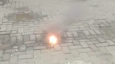 Semburan Lumpur Mengeluarkan Api di Pasar Gemparkan Warga Blora