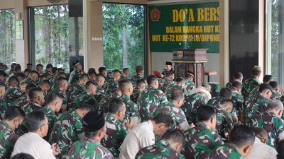 Kodam IV/Diponegoro Gelar Doa Bersama Peringati HUT TNI dan HUT Kodam