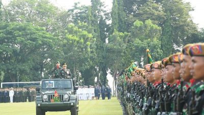 Upacara HUT TNI ke-77 dan HUT ke-72 Kodam IV/Diponegoro Berlangsung Khidmat