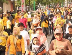Perayaan HUT ke-58 Partai Golkar, Kabupaten Demak Berubah Kuning