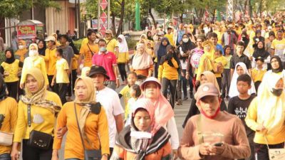 Perayaan HUT ke-58 Partai Golkar, Kabupaten Demak Berubah Kuning
