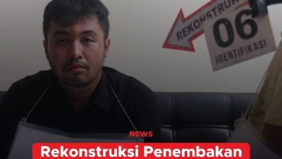 [Video] Rekonstruksi Penembakan Istri TNI, Pelaku Peragakan 59 Adegan