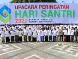 Ratusan Santri di Blora Khidmat Ikuti Upacara HSN 2022