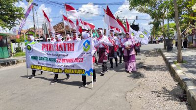 Ribuan Santri Khozinatul Ulum Blora Ikuti Pawai Santri
