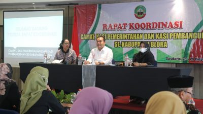 Rakor Camat Se Blora, Bupati Prioritaskan Pembangunan Jalan Poros Antar Kecamatan