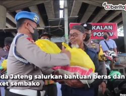 [Video] Polda Jateng Salurkan Bantuan Sembako