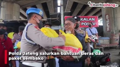 [Video] Polda Jateng Salurkan Bantuan Sembako
