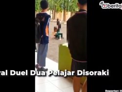 [Video] Viral Duel Dua Pelajar Disoraki Temannya