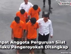 [Video] Empat Anggota Perguruan Silat Pelaku Pengeroyokan Ditangkap