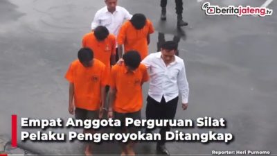 [Video] Empat Anggota Perguruan Silat Pelaku Pengeroyokan Ditangkap