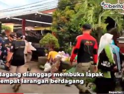 [Video] Satpol PP Datang, Pedagang Tunggang Langgang
