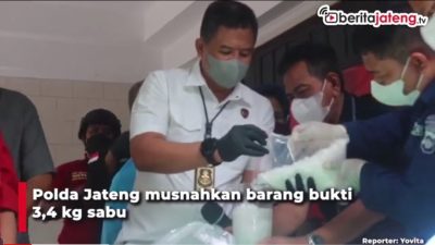[Video] Pemusnahan Barang Bukti 3,4 Kilogram Sabu