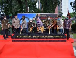 Groundbreaking Pembangunan Taman 0 Kilometer Semarang Dimulai