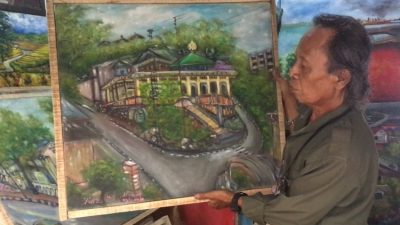 Kisah Perupa Semarang Ceritakan Sejarah Lempongsari Lewat 40 Lukisan