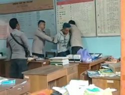 Pencuri Ketiduran Usai Acak-acak Kantor SD, Bangun Tidur Diborgol Polisi