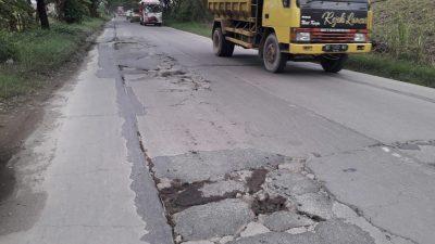 Imbas Pembangunan Jembatan Wonokerto, Kerusakan Jalur Alternatif Demak Semakin Parah