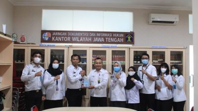 Bawaslu Kota Semarang Studi Banding ke Kemenkum HAM Jateng 