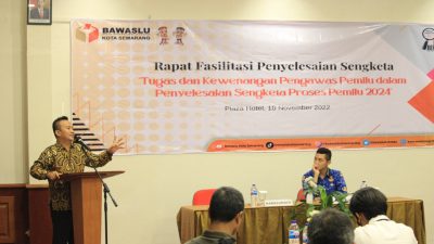 Panwascam se-Kota Semarang Dibekali Ilmu Penyelesaian Sengketa Proses Pemilu