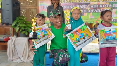 Keseruan Anak-anak TK se-Kecamatan Jiken Ikuti Lomba Mewarnai di Tempat Wisata