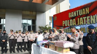 Peduli Korban Gempa Cianjur, Polda Jateng Kirim Bantuan Logistik