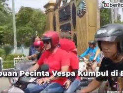 [Video] Ribuan Pecinta Vespa Kumpul di Blora