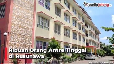 [Video] Ribuan Warga Semarang Antre Tinggal di Rusunawa