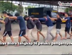 [Video] 16 Pelaku Pengeroyokan di Blora Ditangkap