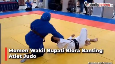 [Video] Momen Wakil Bupati Blora Banting Atlet Judo