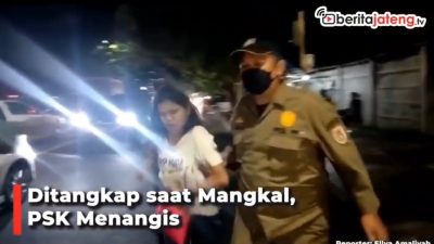 [Video] Ditangkap saat Mangkal, PSK Menangis